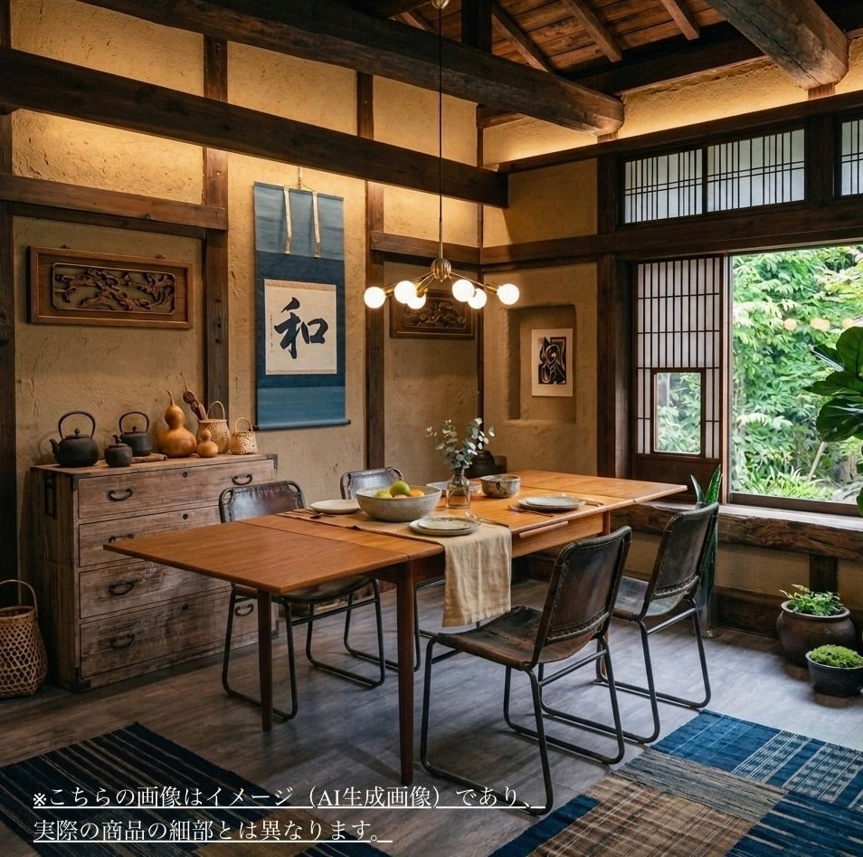 ヴィンテージ チーク材 伸長式テーブル 北欧 W120