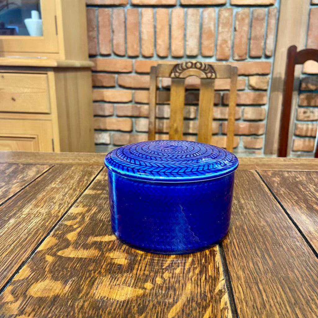 ロールストランド / Rorstrand ブラエルド / Bla Eld蓋つきボウル 青 スウェーデン ヴィンテージ