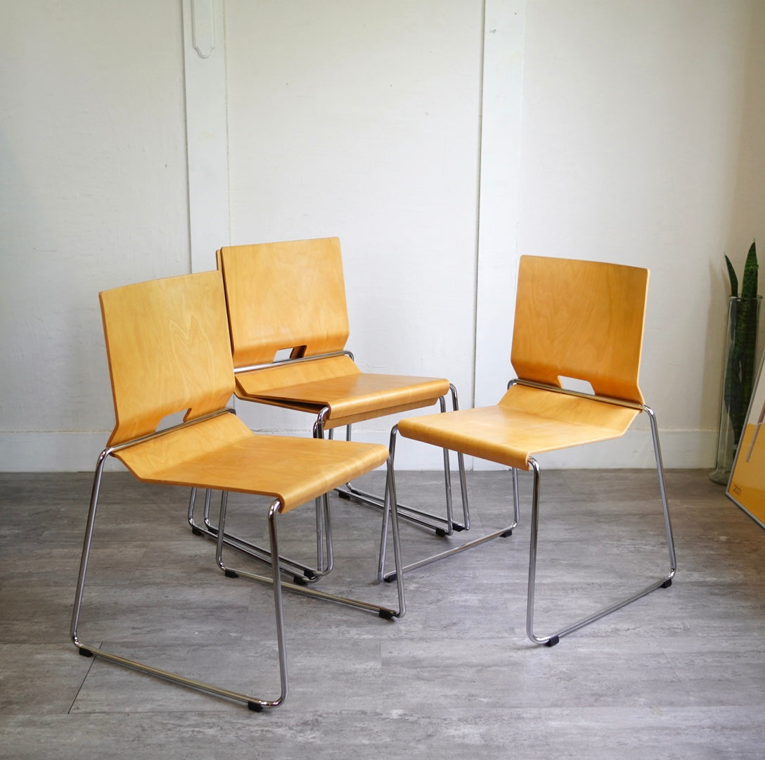 ブローステーション / Blå Station チェア69 バーチ材 スタッキング フレドリック・マットソン