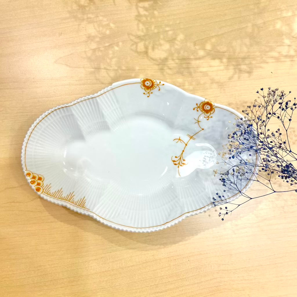ロイヤルコペンハーゲン / Royal Copenhagen マルチカラー エレメンツ オーバルディッシュ