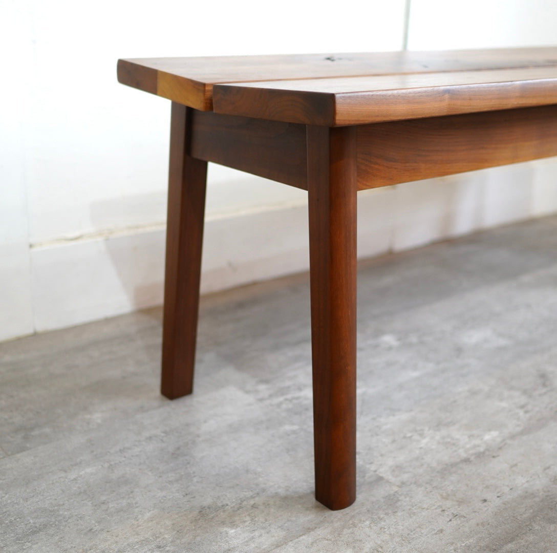 飛騨産業 / HIDA 森のことばWalnut ベンチ ウォールナット無垢材 SW661 幅119㎝