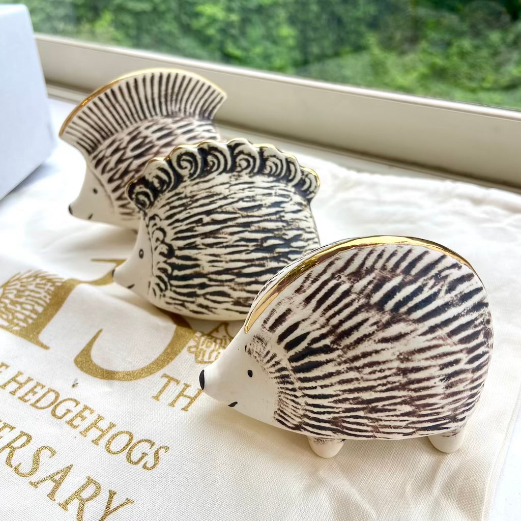 トンカチ 金のハリネズミ3兄弟 セット リサラーソン スウェーデン 15周年記念 世界333個限定