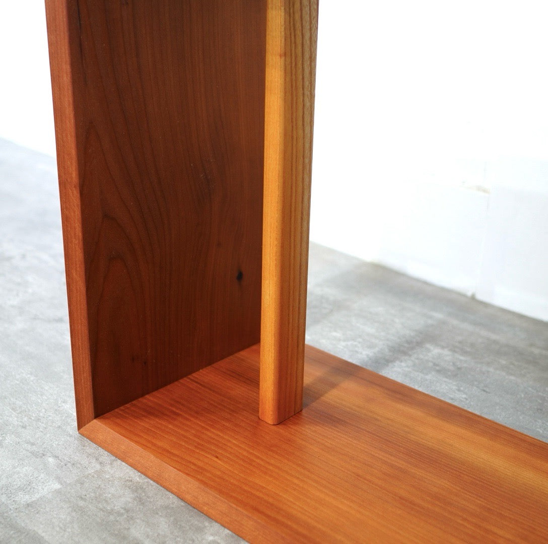 サイドテーブル コーヒーテーブル M かんざし【22】総無垢材 ホオノキ×ケヤキ リメイク家具 再生家具 リバイブモブラープロジェクト SDGs