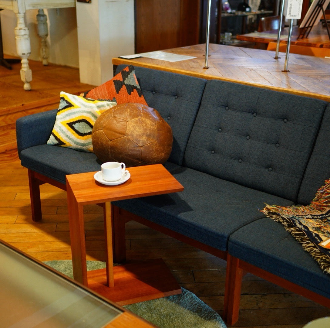 サイドテーブル コーヒーテーブル M かんざし【22】総無垢材 ホオノキ×ケヤキ リメイク家具 再生家具 リバイブモブラープロジェクト SDGs