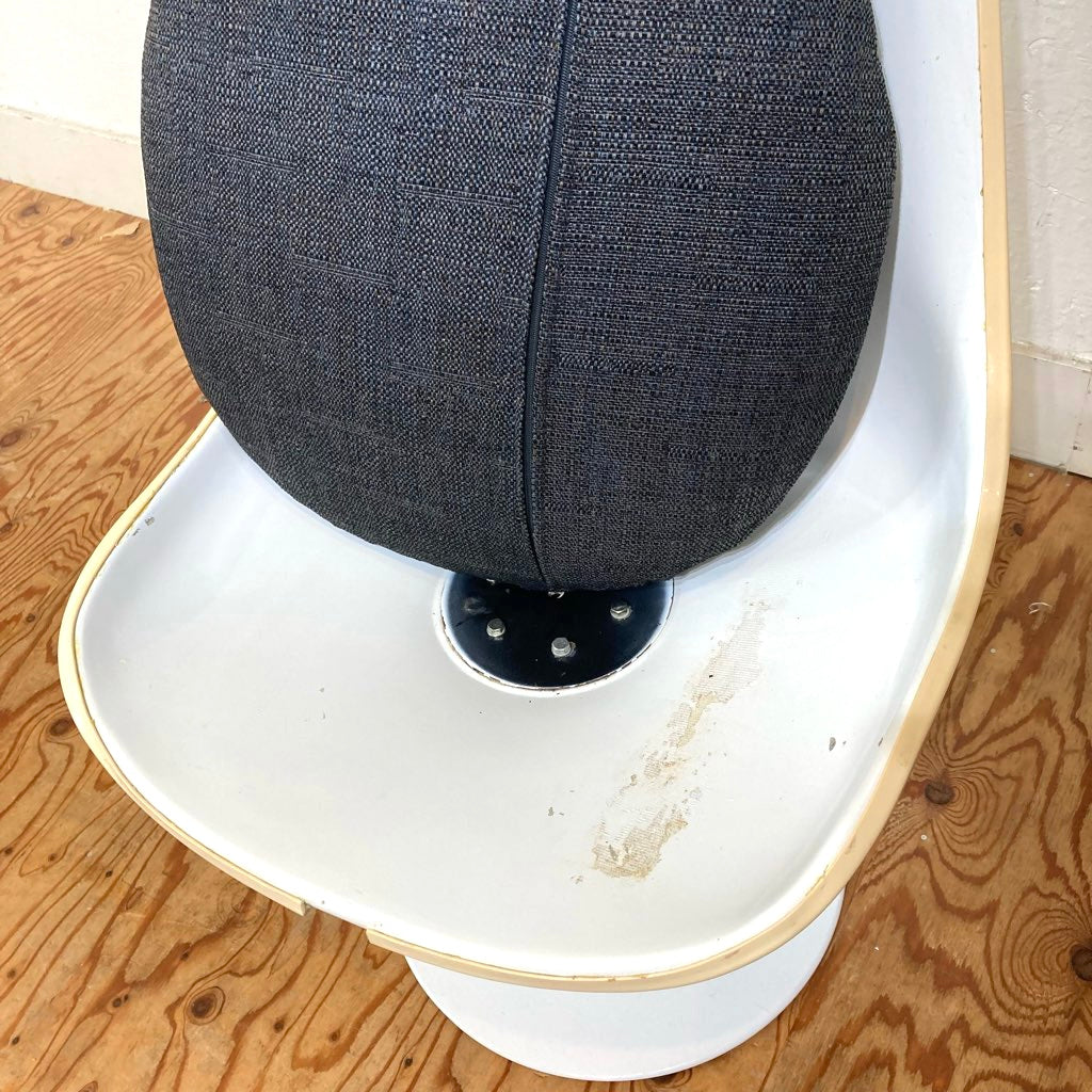 ノール / Knoll チューリップチェア 【ネイビー】 デニム ダイニングチェア 張替え済み エーロ・サーリネン ヴィンテージ