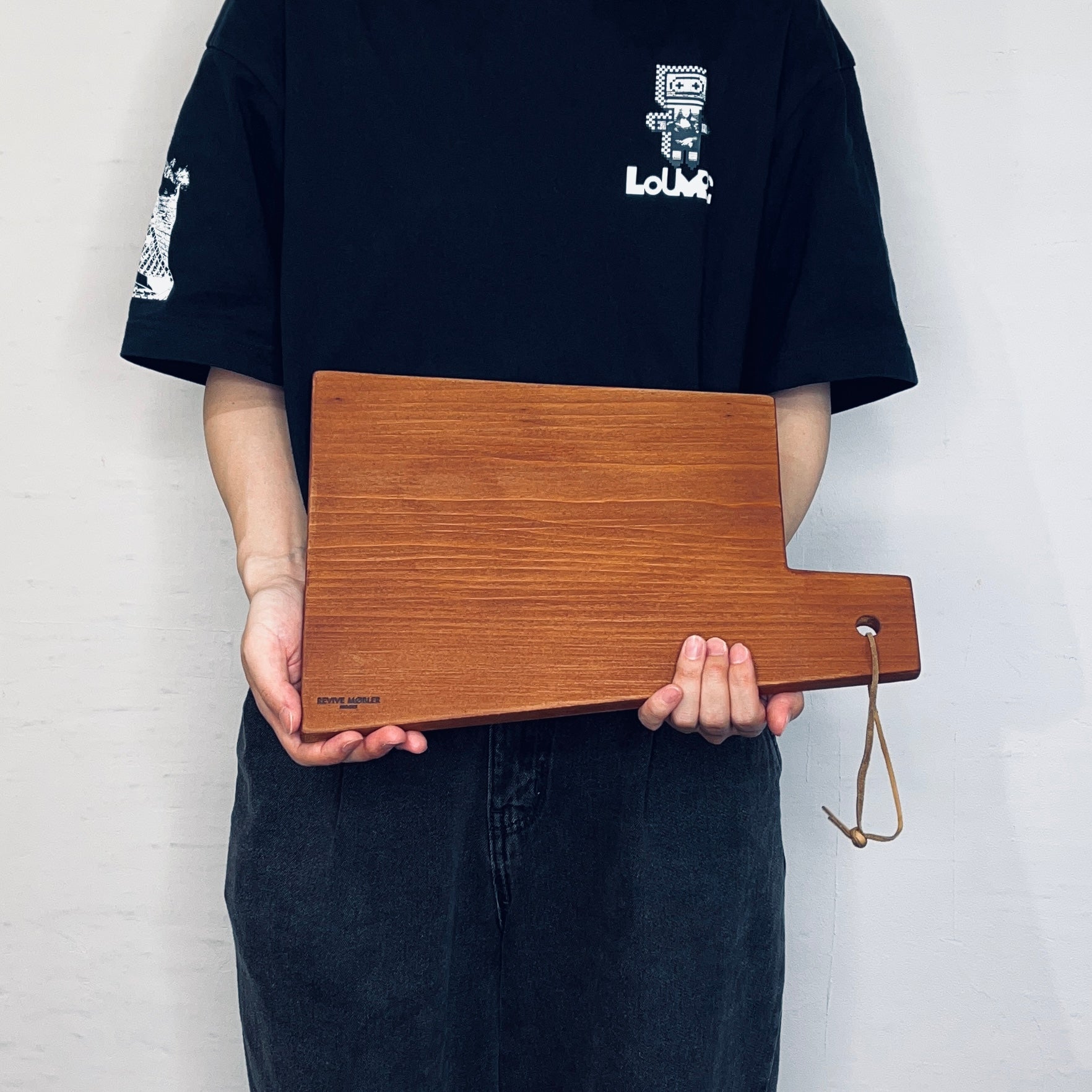 ホオノキ無垢材 カッティングボード まな板 プレート リバイブモブラープロジェクト