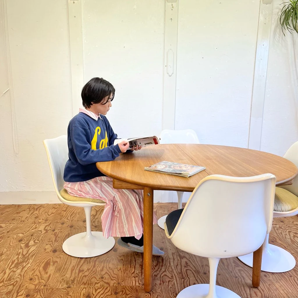 ノール / Knoll チューリップチェア 【ベージュ】 ダイニングチェア エーロ・サーリネン ヴィンテージ 【ゴムなし】