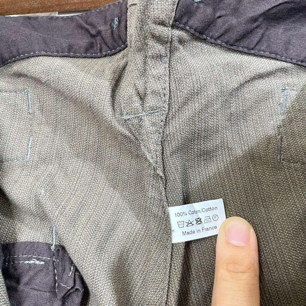 【古着】アナトミカ / ANATOMICA ストレートパンツ メンズ ミリタリーパンツ ワークパンツ シンチバック サスペンダーボタン フランス