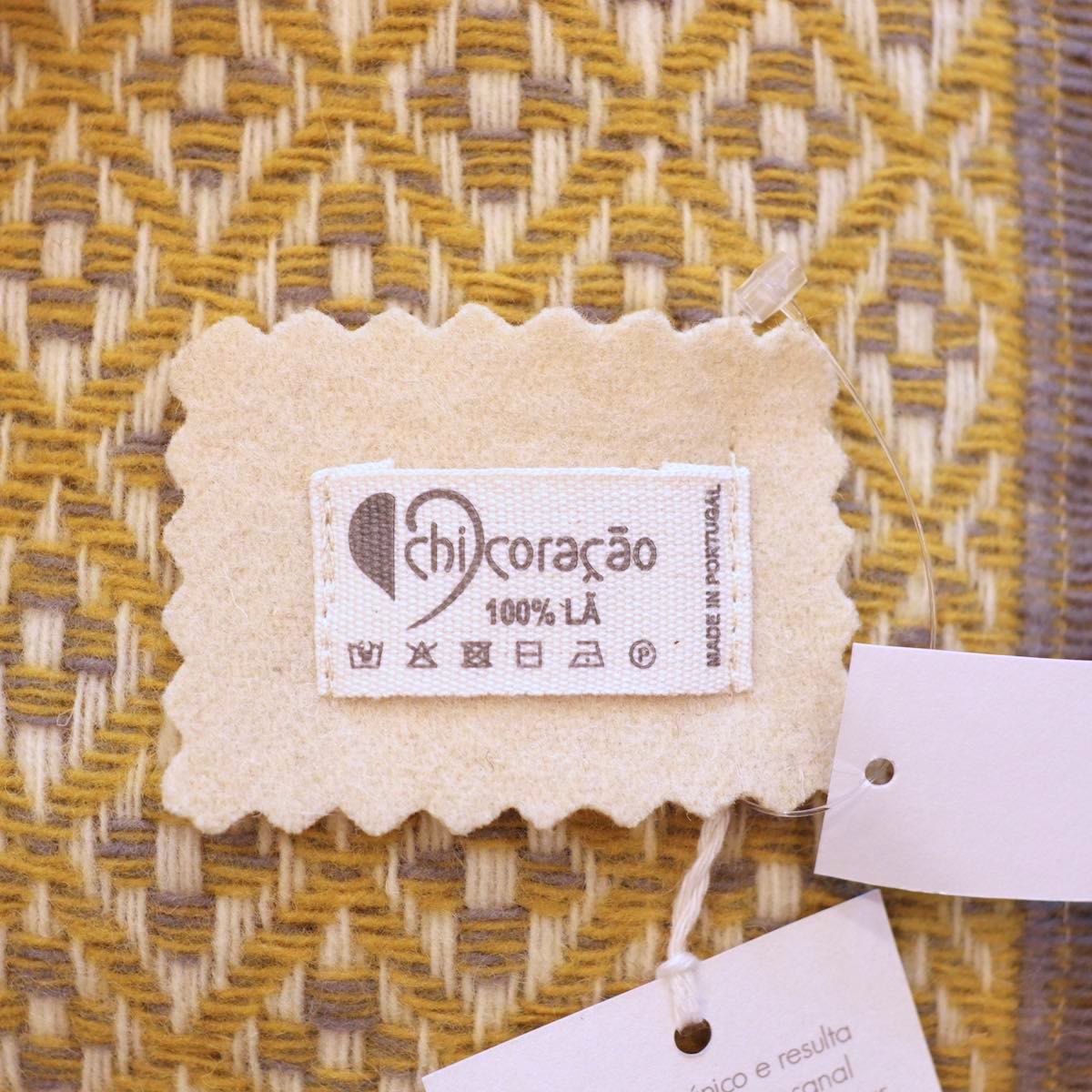 【新品】シ・コラサォン / Chicoracao ショール ひざ掛け ブランケット 100%ウール ポルトガル製
