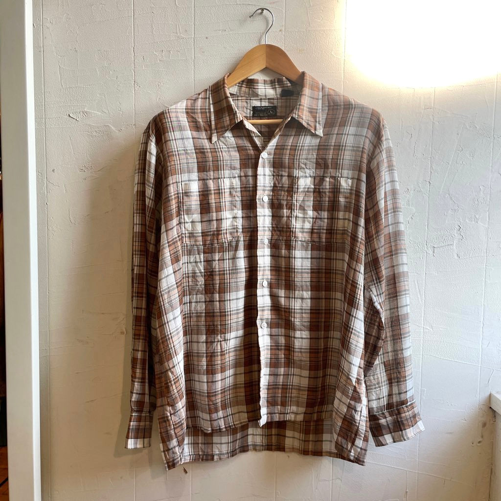 【古着】 JCペニー/JC PENNEY チェックシャツ 長袖シャツ 1980年代 ヴィンテージ