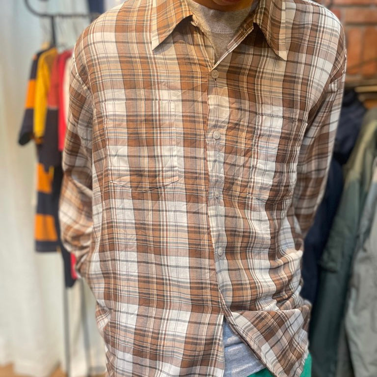 【古着】 JCペニー/JC PENNEY チェックシャツ 長袖シャツ 1980年代 ヴィンテージ