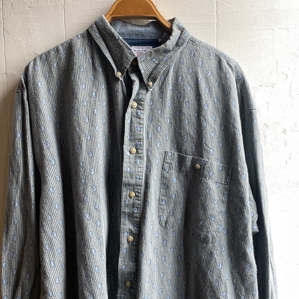 【古着】BUGLE BOY 長袖シャツ ボタンダウン アメリカ古着