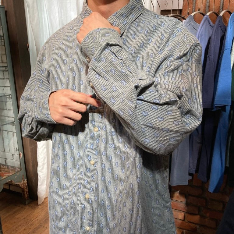 【古着】BUGLE BOY 長袖シャツ ボタンダウン アメリカ古着