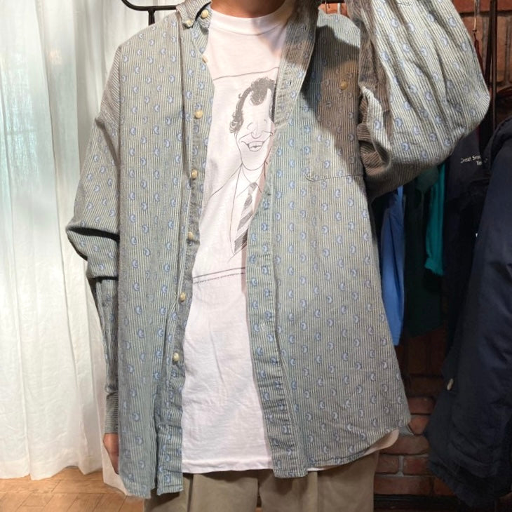 【古着】BUGLE BOY 長袖シャツ ボタンダウン アメリカ古着