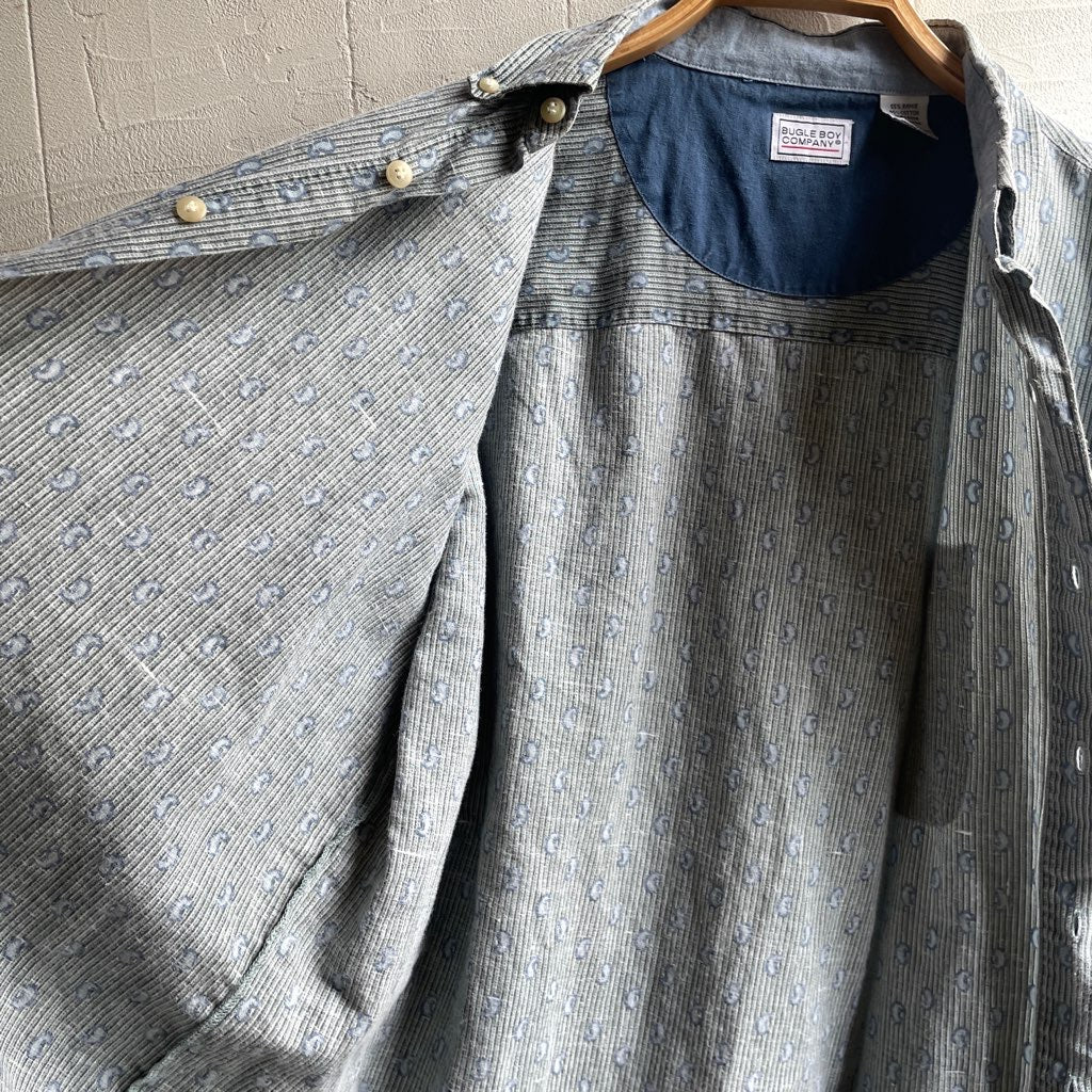 【古着】BUGLE BOY 長袖シャツ ボタンダウン アメリカ古着