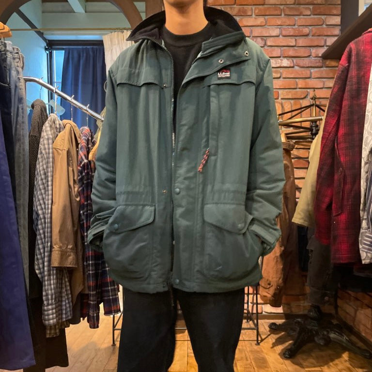 古着】 L.L.Bean マウンテンパーカー カーキ 防寒 アウトドア 中古 安い