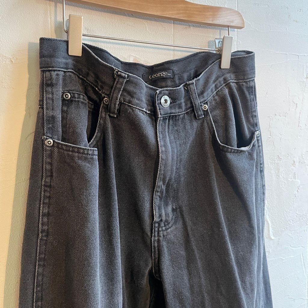 【古着】00s ブラックデニム ボトムス ジーパン
