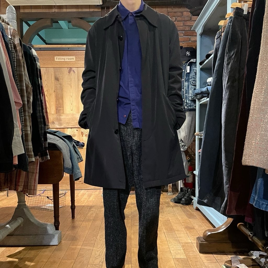 【古着】ゴルチエ オム オブジェ / Gaultier homme object ステンカラーコート メンズ ブラック Jean Paul GAULTIER