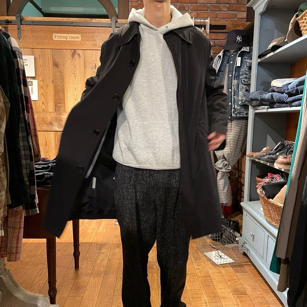 【古着】ゴルチエ オム オブジェ / Gaultier homme object ステンカラーコート メンズ ブラック Jean Paul GAULTIER