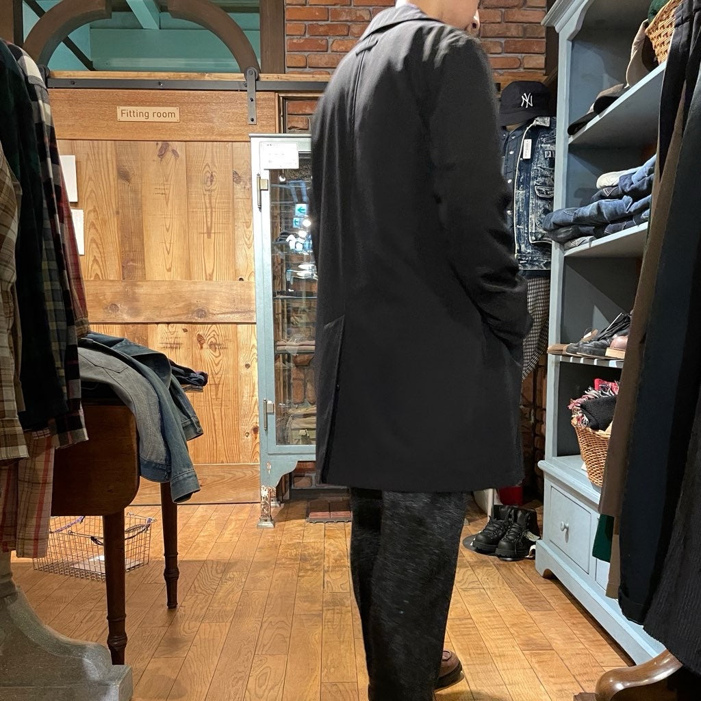 【古着】ゴルチエ オム オブジェ / Gaultier homme object ステンカラーコート メンズ ブラック Jean Paul GAULTIER