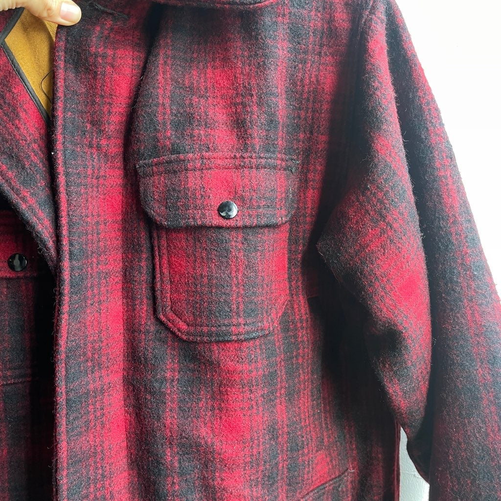 【古着】 60-70s ウールリッチ/WOOLRICH ハンティングジャケット 赤 バッファローチェック