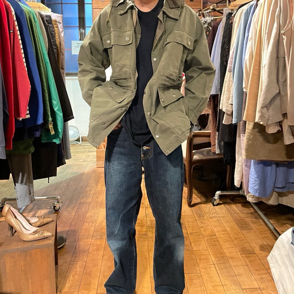 【古着】スイス軍 フィールドジャケット カーキ パーカー ミリタリー  ユーロ古着