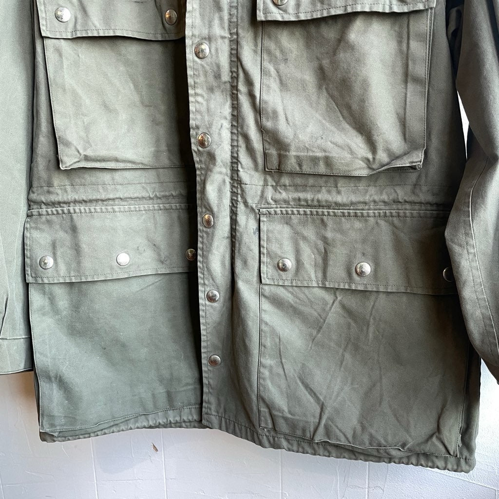 【古着】スイス軍 フィールドジャケット カーキ パーカー ミリタリー ユーロ古着