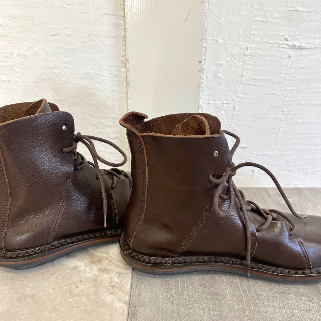 【中古】トリッペン/trippen ノマド/NOMAD エスプレッソ レースアップブーツ ハイカット シューズ 革靴 本革