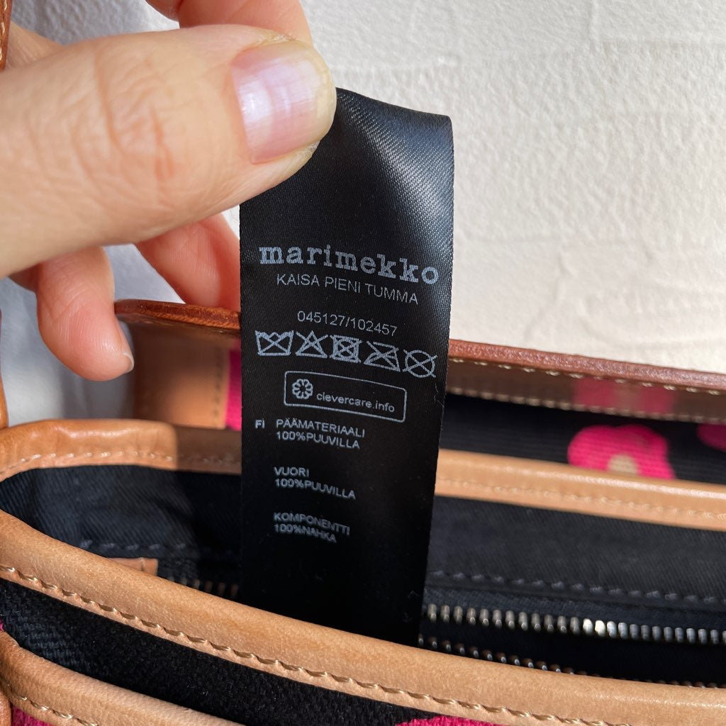 【古着】マリメッコ / marimekko ショルダーバッグ 花柄 革