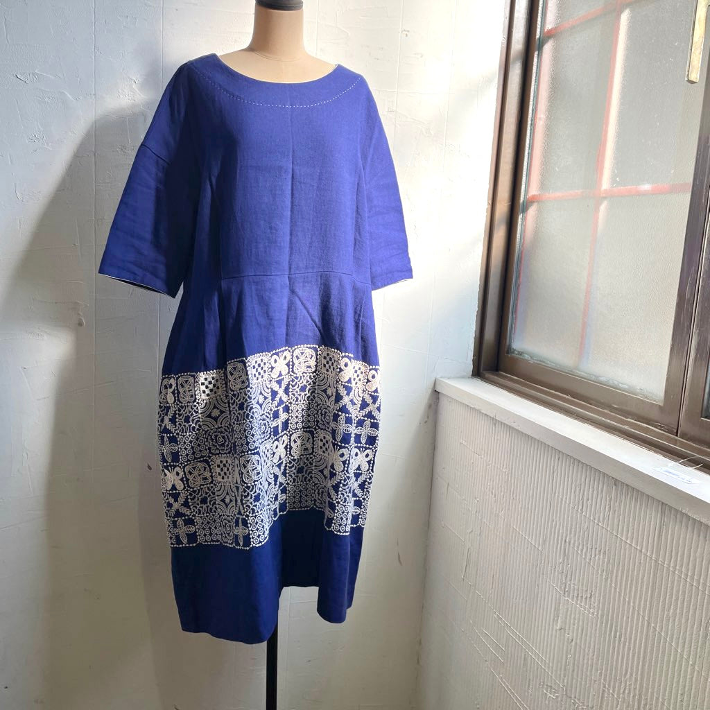 【古着】ミナペルホネン / mina perhonen フォレストタイル forest tile ワンピース