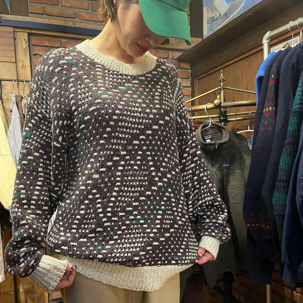 【古着】90s St John`s Bay コットン ニット レトロ