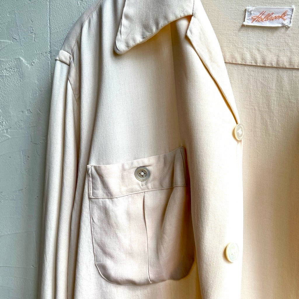 【古着】60s holbrook レーヨンシャツ メンズ ヴィンテージ