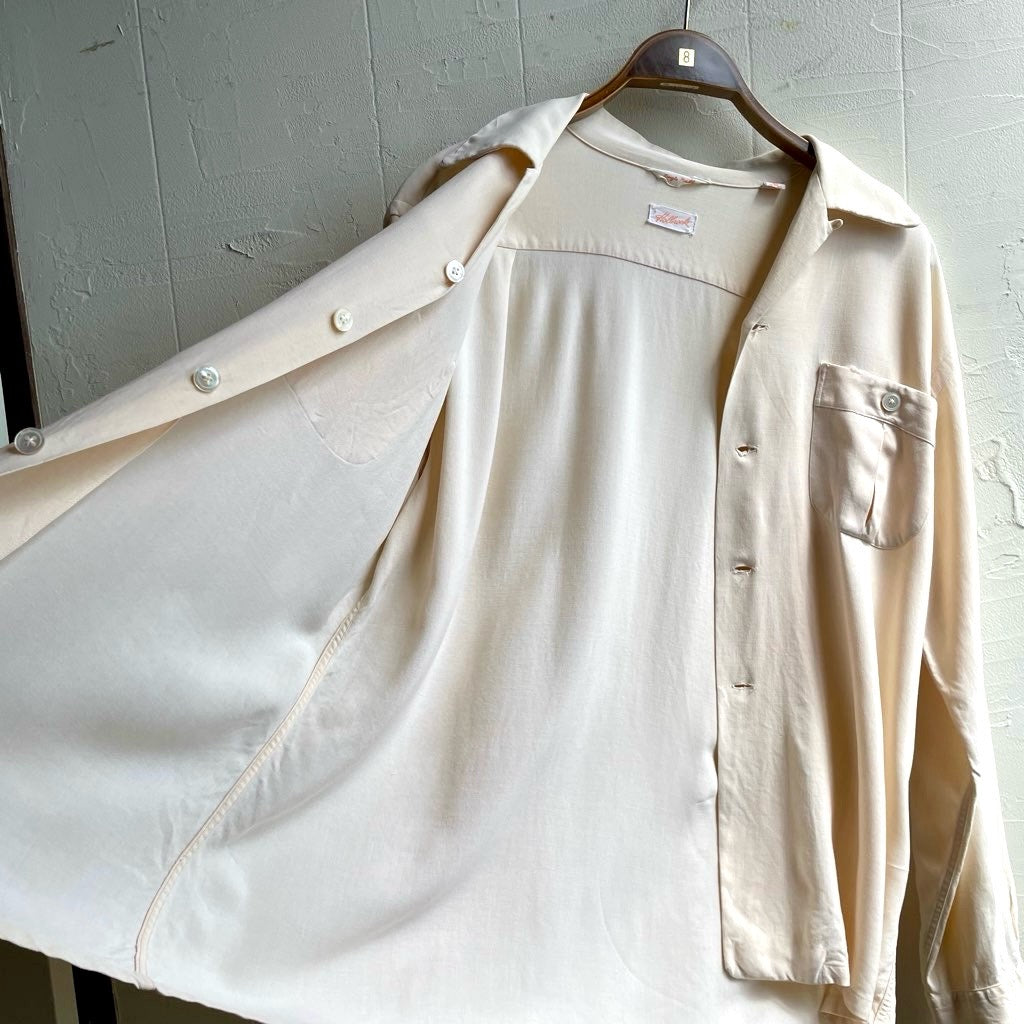 【古着】60s holbrook レーヨンシャツ メンズ ヴィンテージ