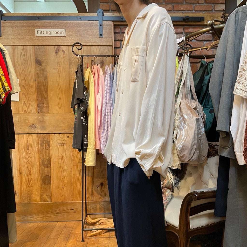 【古着】60s holbrook レーヨンシャツ メンズ ヴィンテージ
