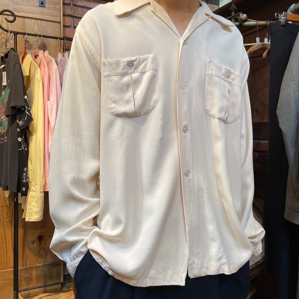 【古着】60s holbrook レーヨンシャツ メンズ ヴィンテージ