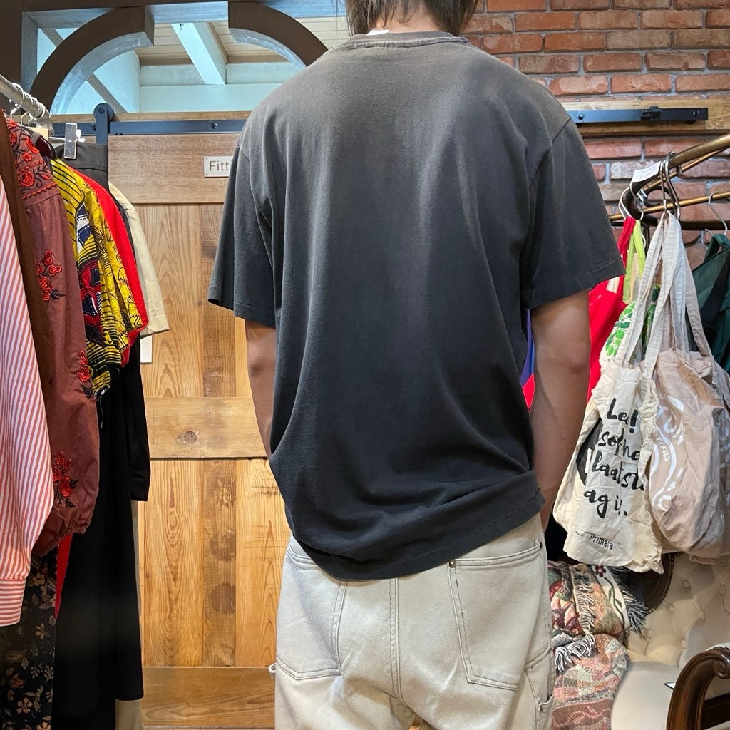 【古着】90s プリントTシャツ フェードブラック