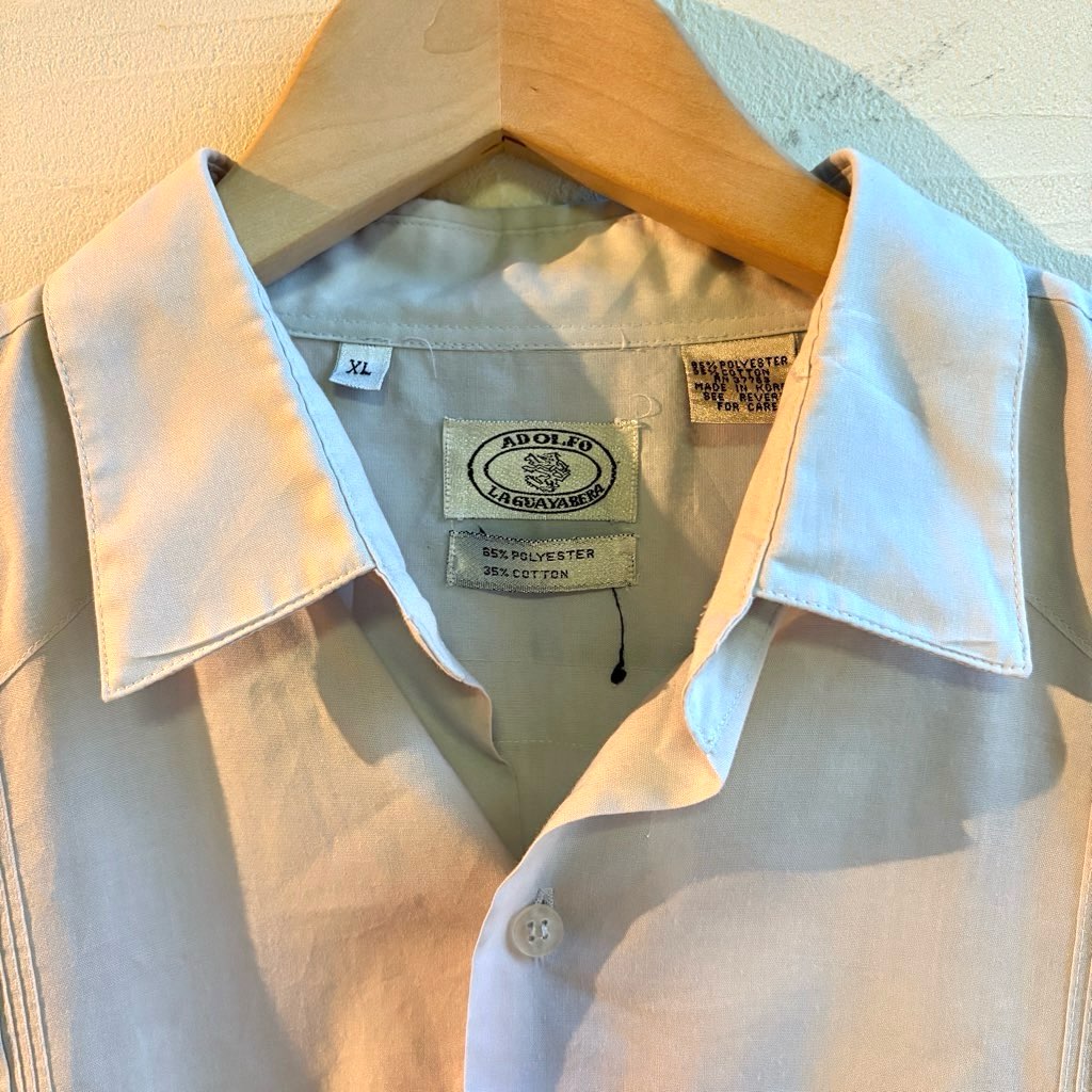 【古着】90's キューバシャツ グアジャベーラ メキシコ 開襟シャツ 半袖 メンズ