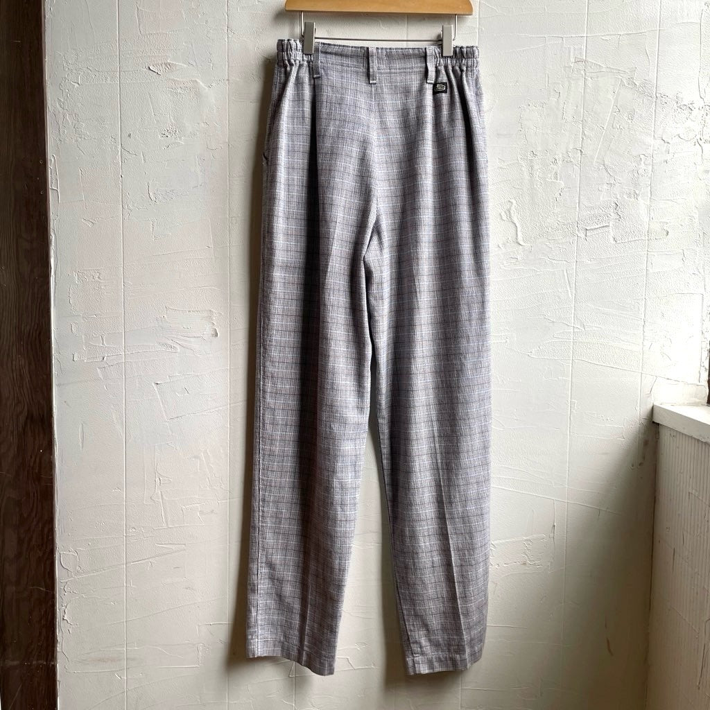 【古着】リー / Lee CASUALS 90s チェック コットンイージーパンツ テーパードパンツ スラックス