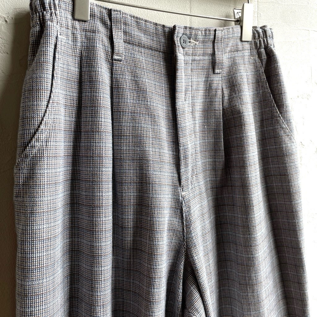 【古着】リー / Lee CASUALS 90s チェック コットンイージーパンツ テーパードパンツ スラックス