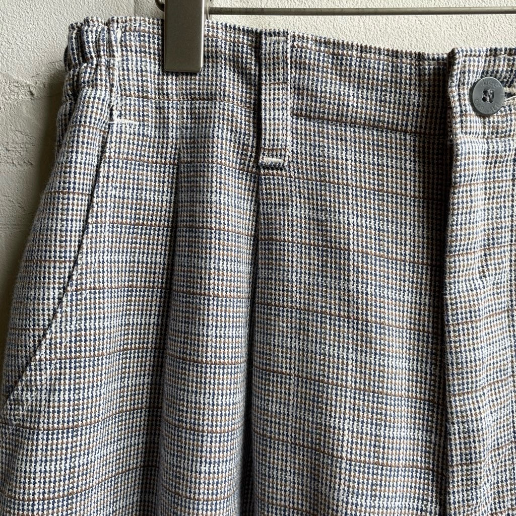 【古着】リー / Lee CASUALS 90s チェック コットンイージーパンツ テーパードパンツ スラックス