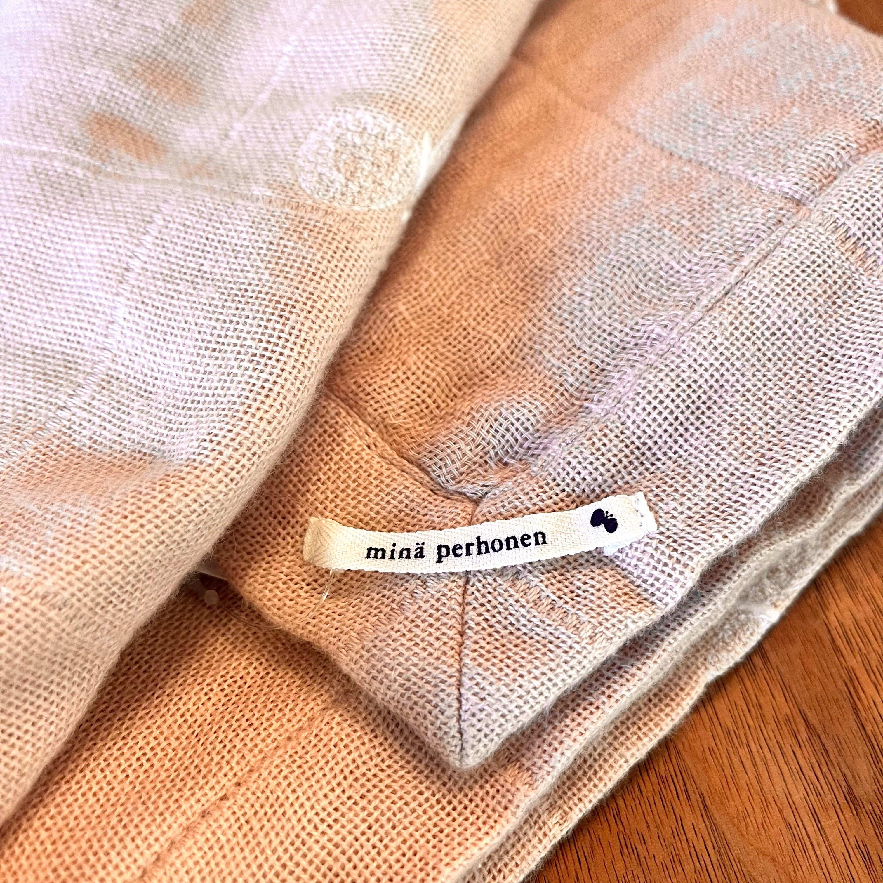 ミナペルホネン / mina perhonen マルチカバー ピンクページュ