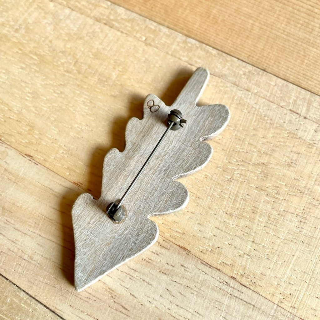 ミナペルホネン / mina perhonen ブローチ もみの木 木製 真鍮