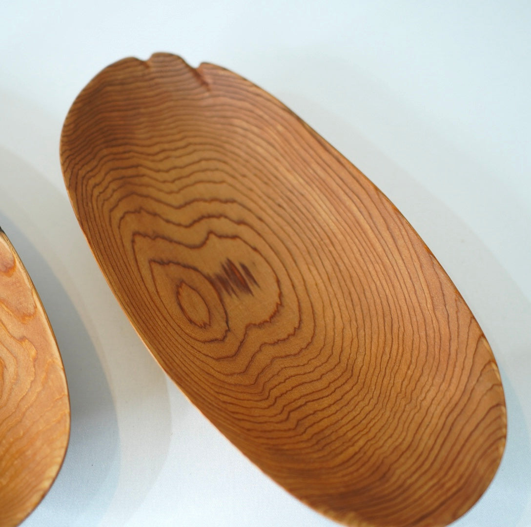 樹齢670年の御神木大杉から作ったウッドボウル キートレイ 【2】総無垢材 木の器 リバイブモブラープロジェクト