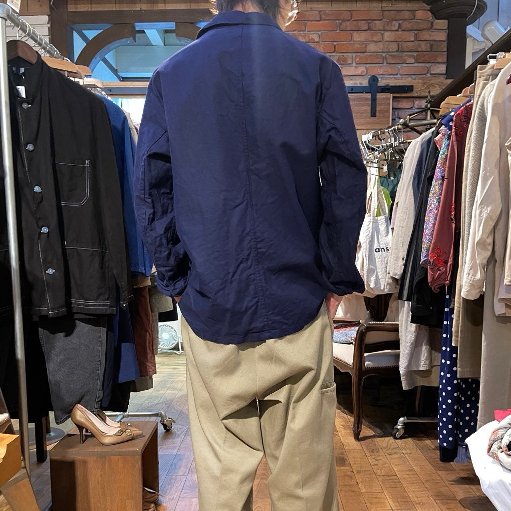 【古着】コットンツイルワークジャケット メンズ ユーロヴィンテージ