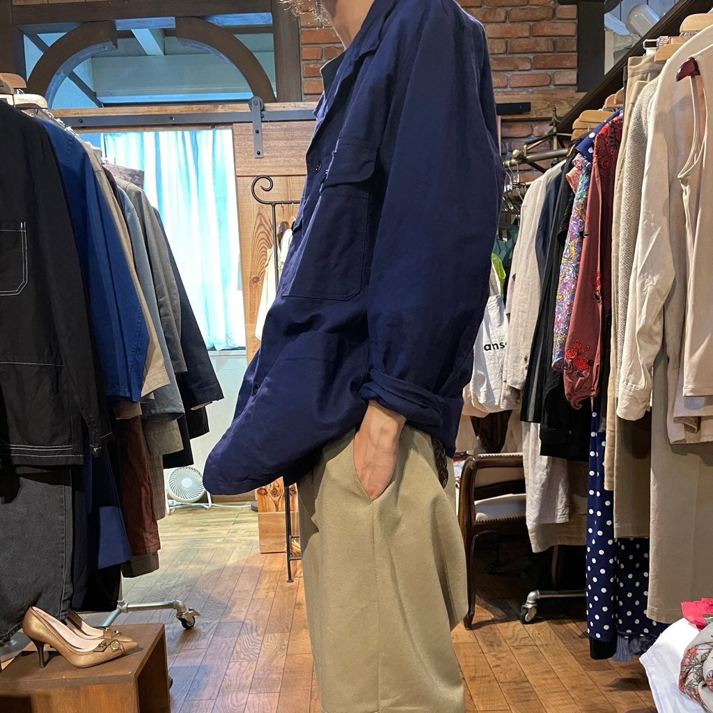 【古着】コットンツイルワークジャケット メンズ ユーロヴィンテージ