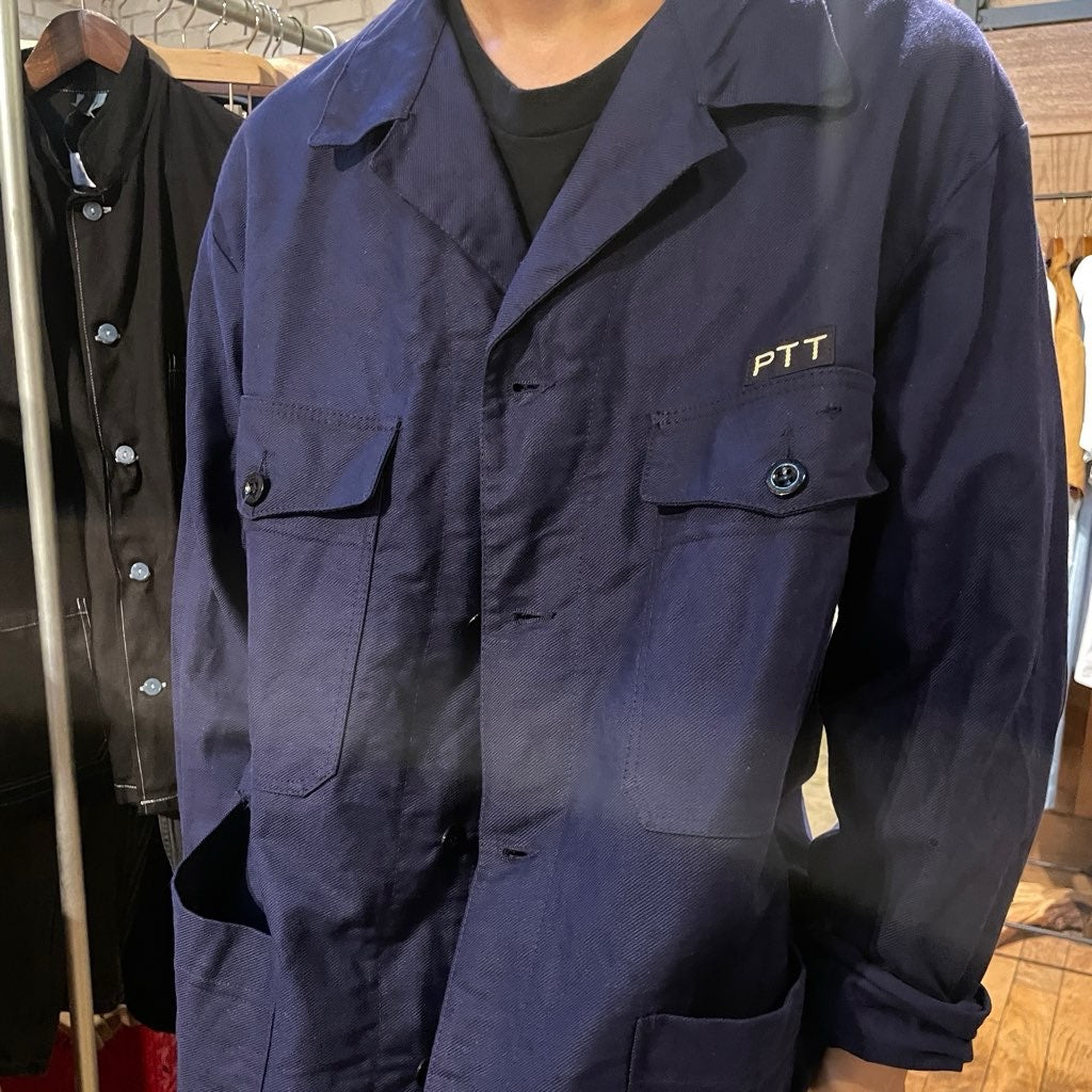 【古着】コットンツイルワークジャケット メンズ ユーロヴィンテージ
