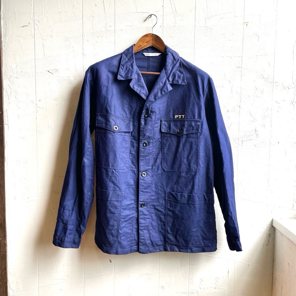【古着】コットンツイルワークジャケット メンズ ユーロヴィンテージ