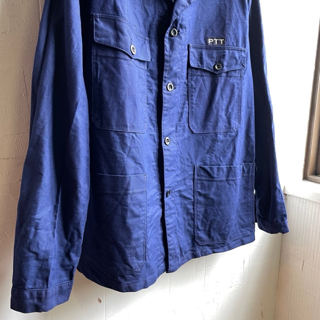 【古着】コットンツイルワークジャケット メンズ ユーロヴィンテージ