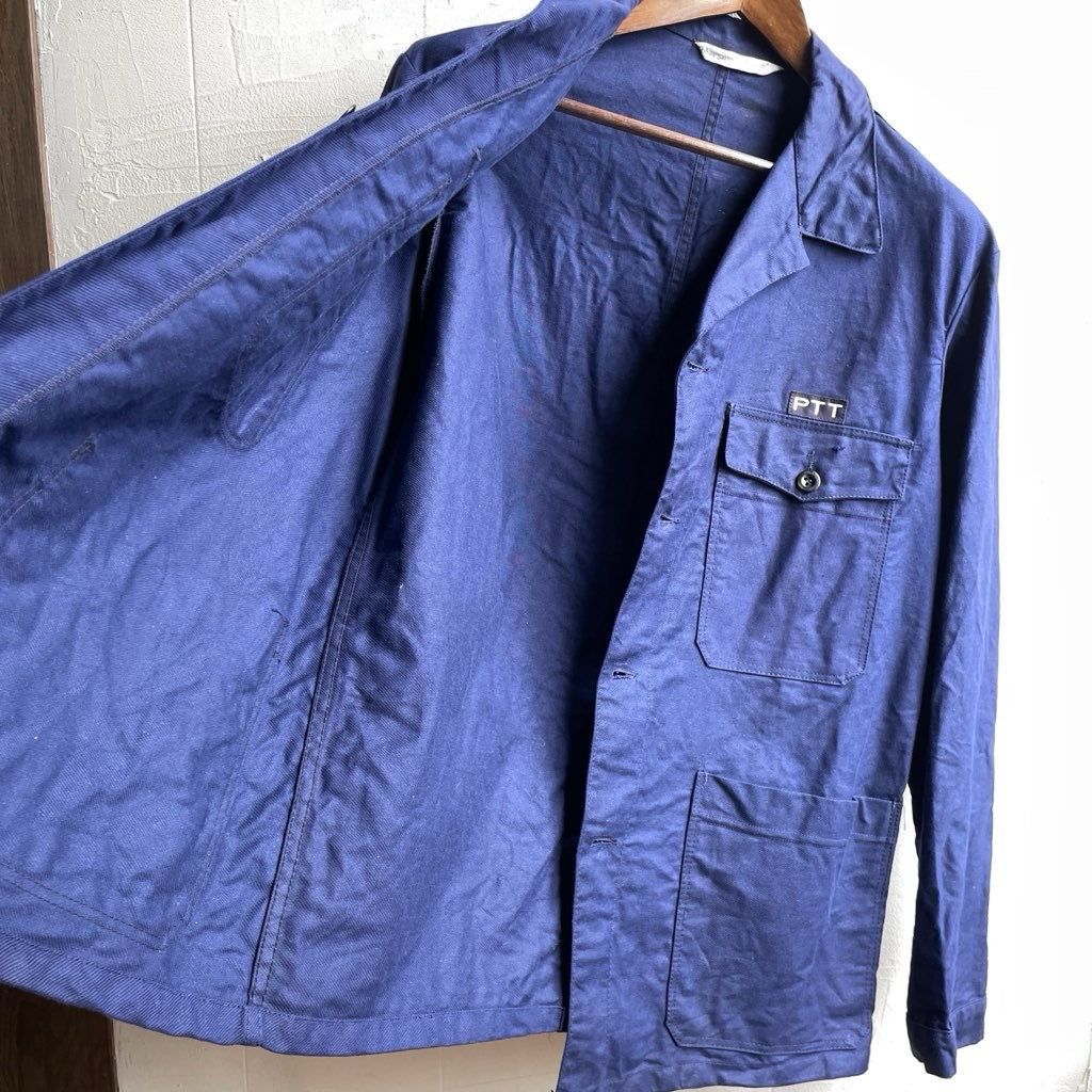 【古着】コットンツイルワークジャケット メンズ ユーロヴィンテージ