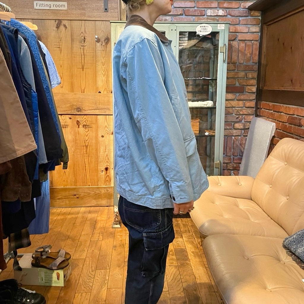 【古着】 L.L.Bean ハンティングジャケット ブルー 水色